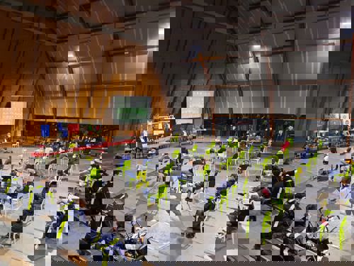 Serata distanziata al Palasport di Lodrino